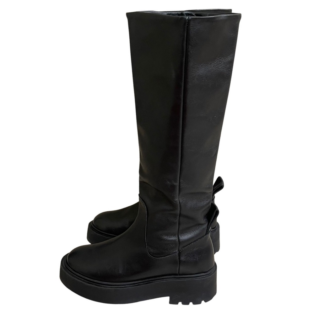 & other‎ stories  Leather Platform  Knee High Boots EUR 36 US 6 Made in Portugal